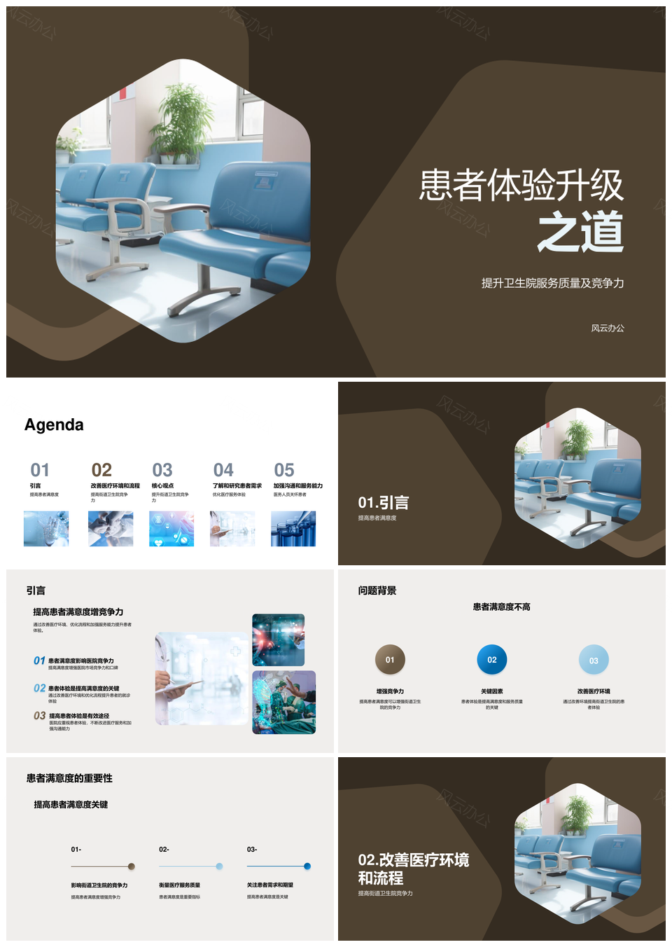 街道卫生院优化医疗环境提升满意度PPT模板