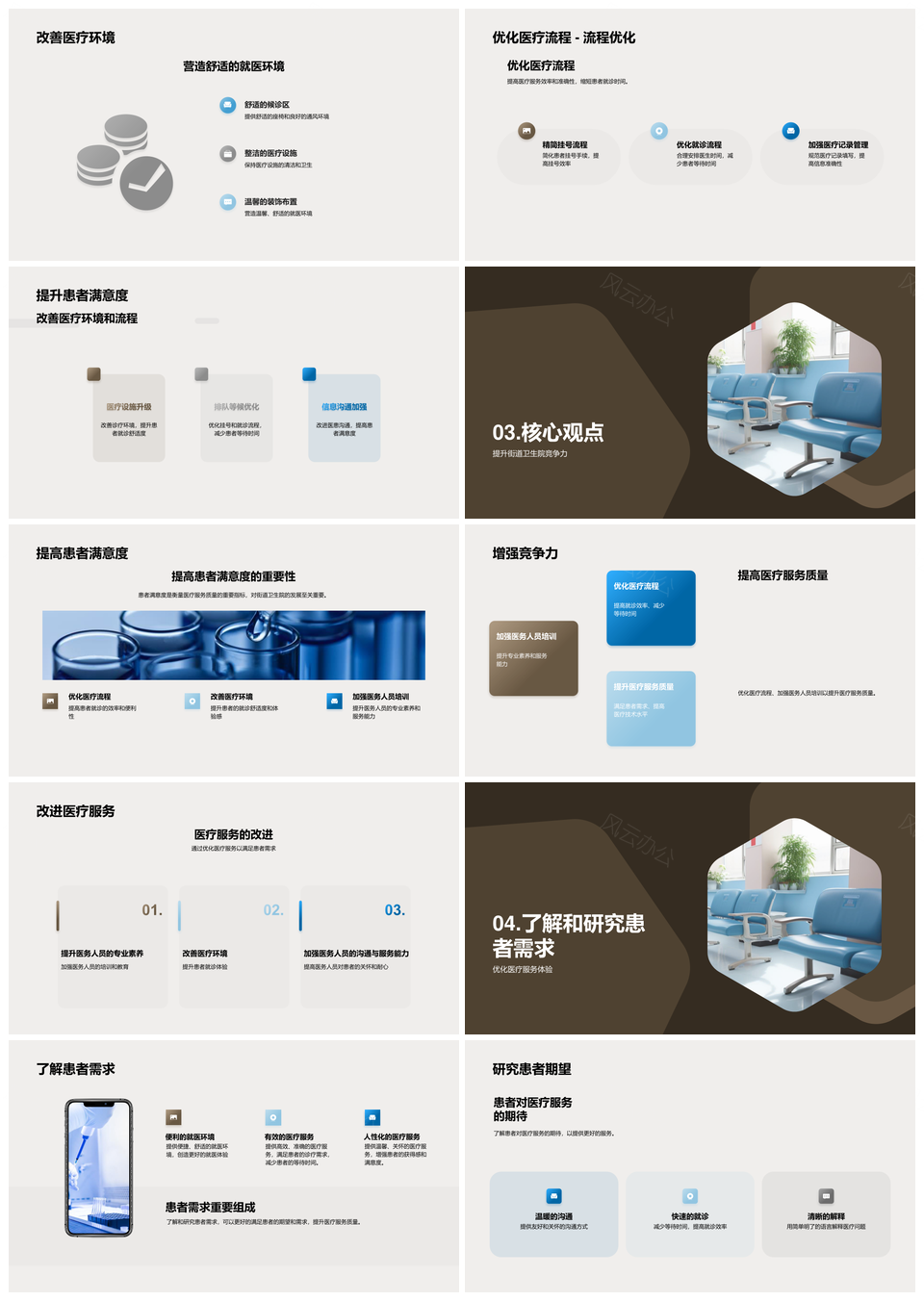 街道卫生院优化医疗环境提升满意度PPT模板
