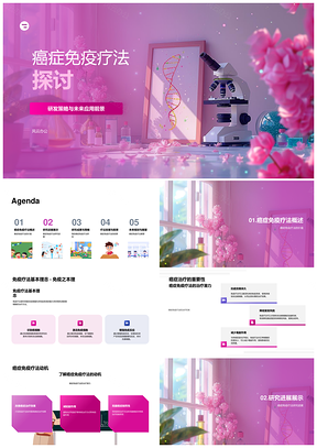 2025癌症免疫疗法研发应用前景疗效局限优化探讨PPT模板