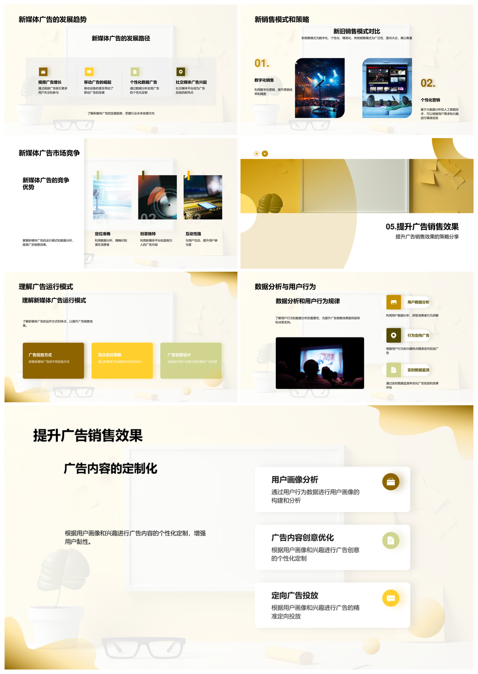 新媒体广告数据驱动销售革新精准投放PPT模板