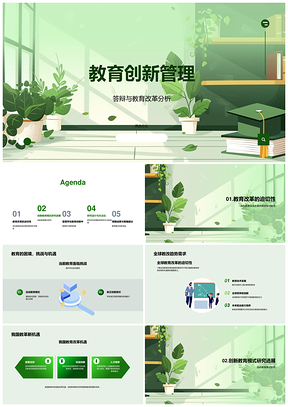 教育创新管理全球改革跨学科案例研究PPT模板