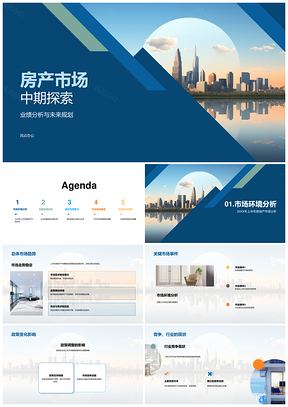 2025房产市场环境政策核心竞争房源策略PPT模板