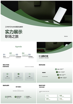 职场述职展实力经验亮点成果迎挑战PPT模板