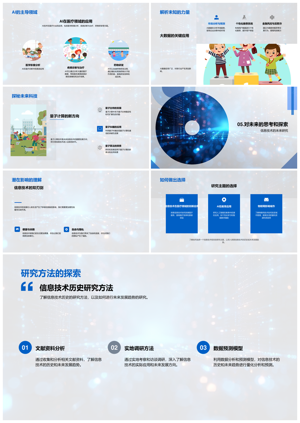 信息技术演进史电子计算至AI效率社会进步PPT模板