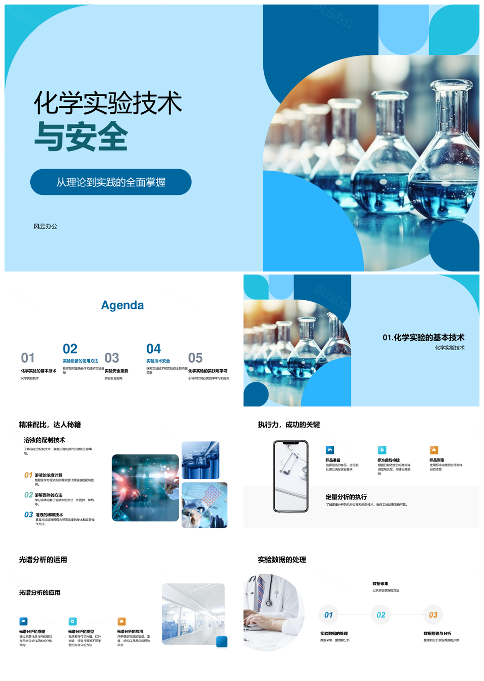 化学实验安全技术与设备操作分析配制PPT模板