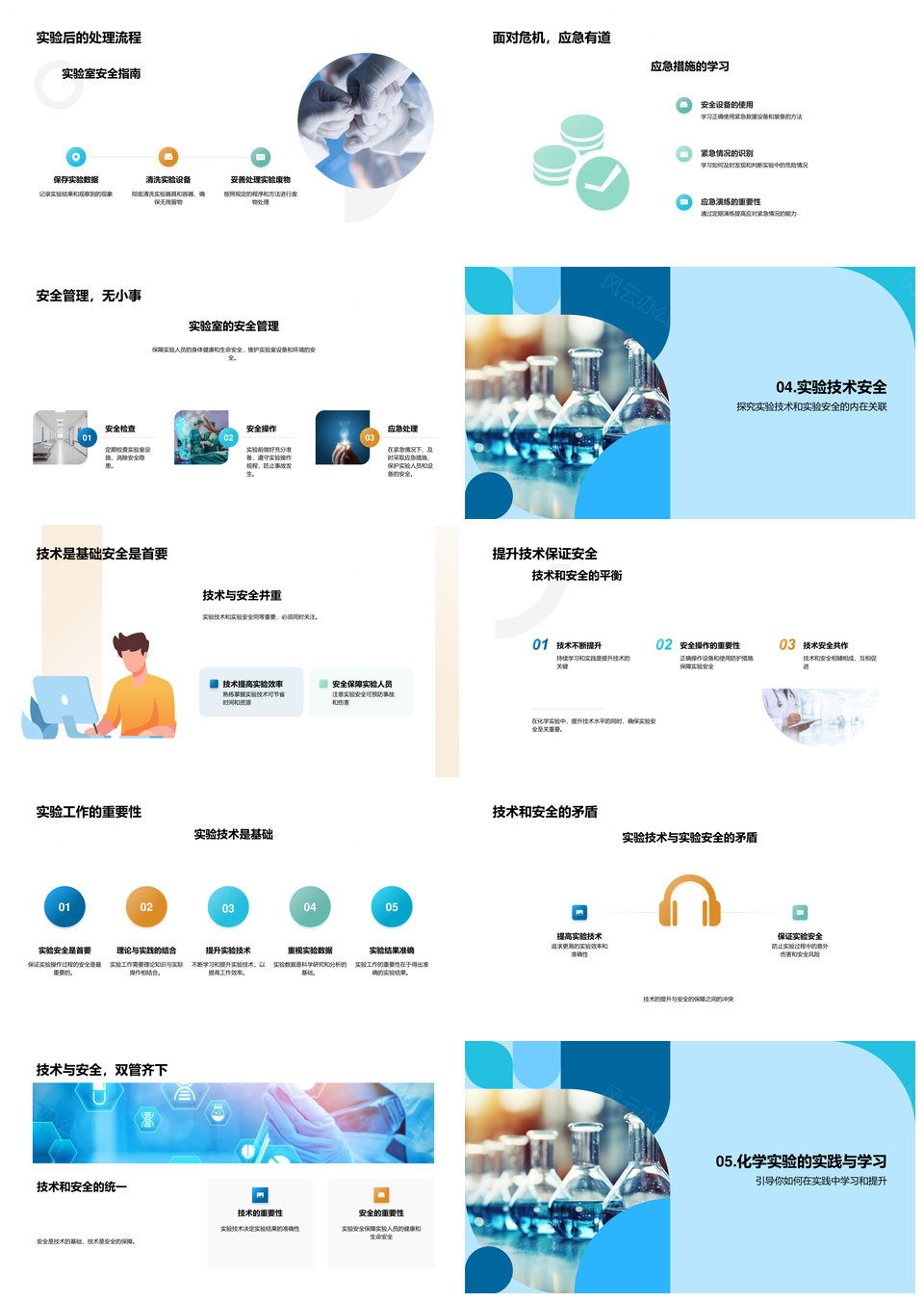 化学实验安全技术与设备操作分析配制PPT模板