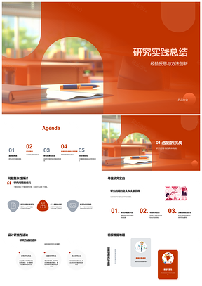 研究实践经验反思方法创新数据获取收集PPT模板