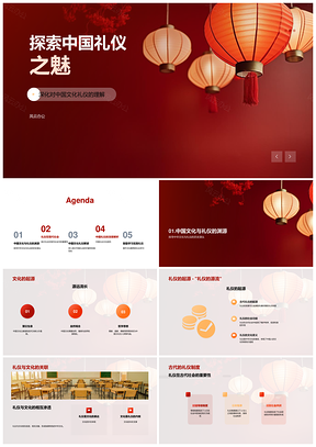 中国礼仪文化历史规范与多样性PPT模板