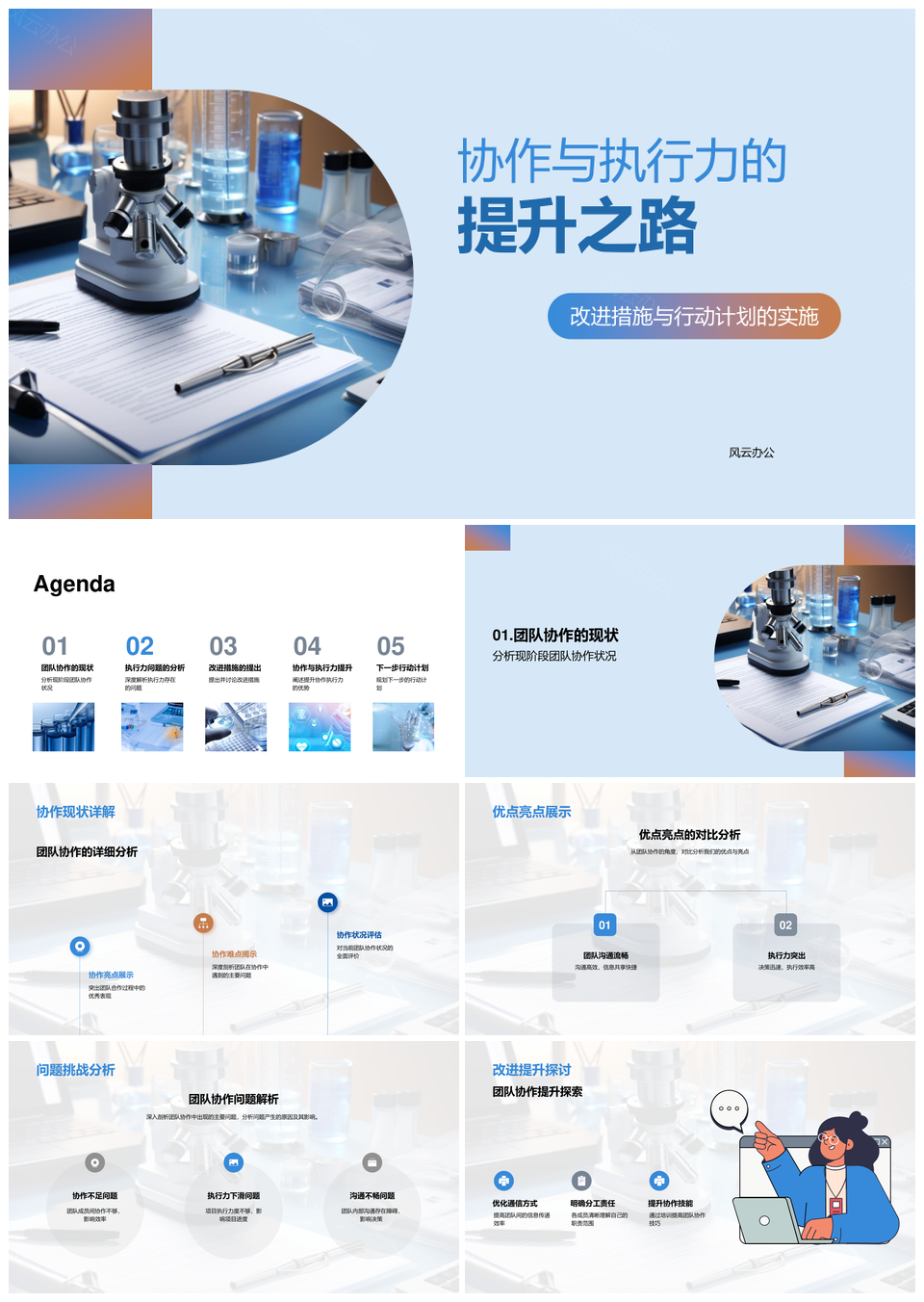 团队协作执行力提升问题分析与解决PPT模板