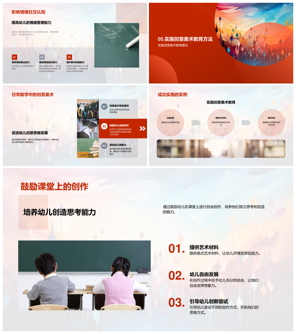 幼儿创意美术启蒙激发创造力全面发展PPT模板