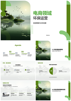 电商环保运营IT策略助品牌责任增效PPT模板