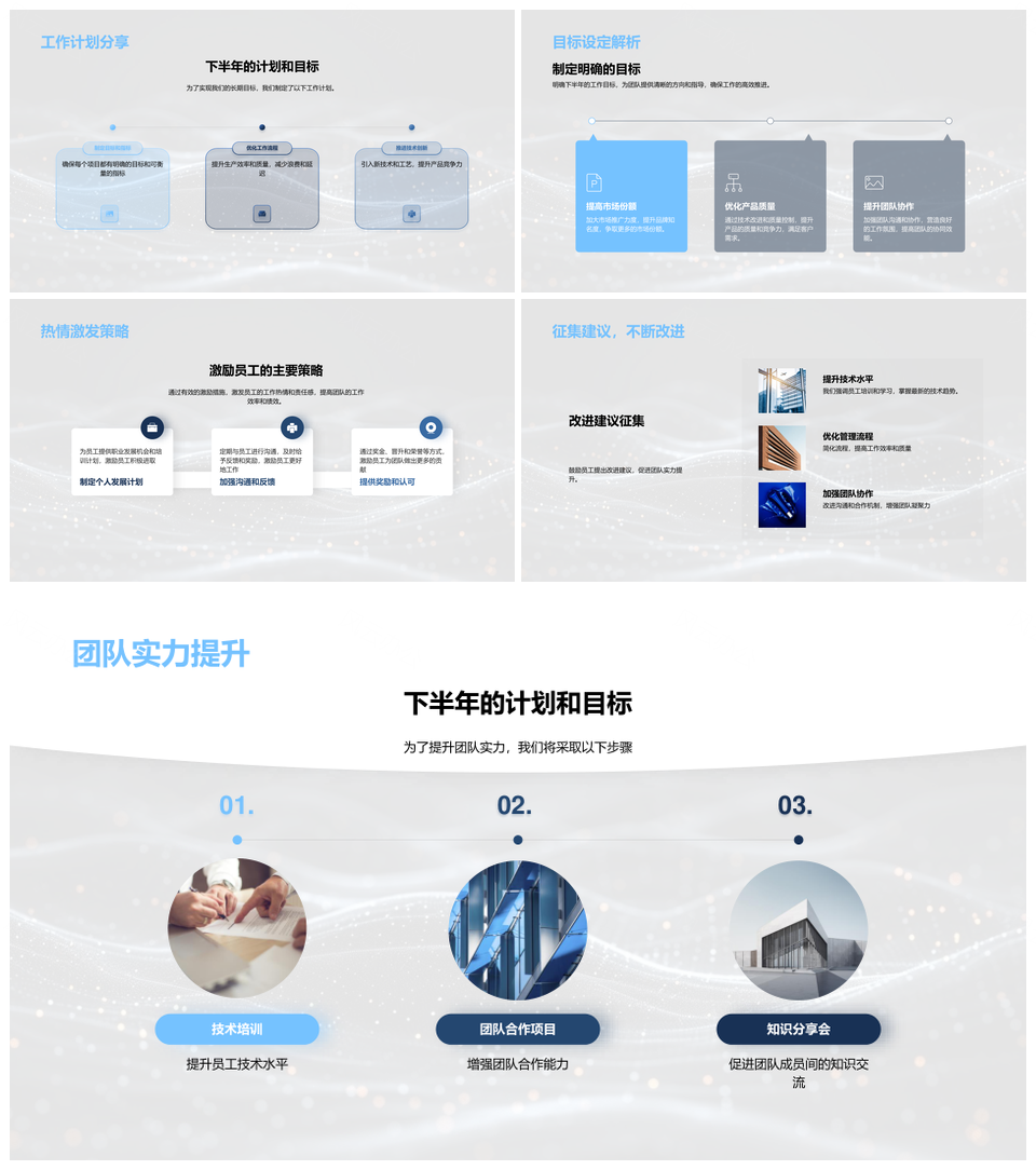 机械部半年总结核心项目团队贡献成就反馈PPT模板