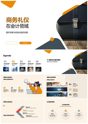 会计商务礼仪规范提升形象促进业务客户关系PPT模板