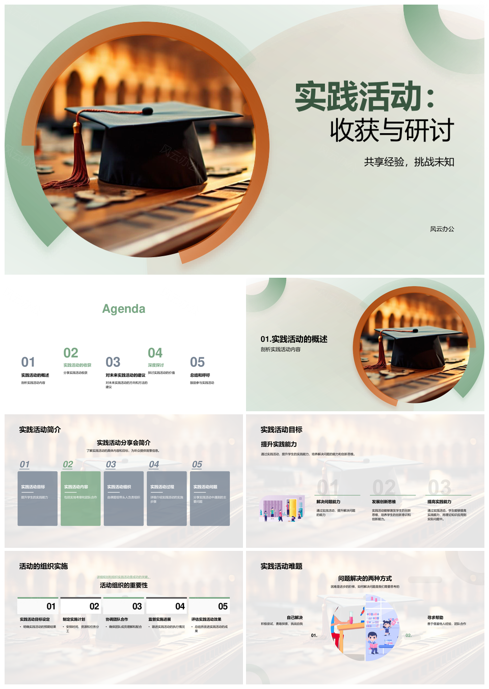 实践研讨提能拓思协作方向方法PPT模板