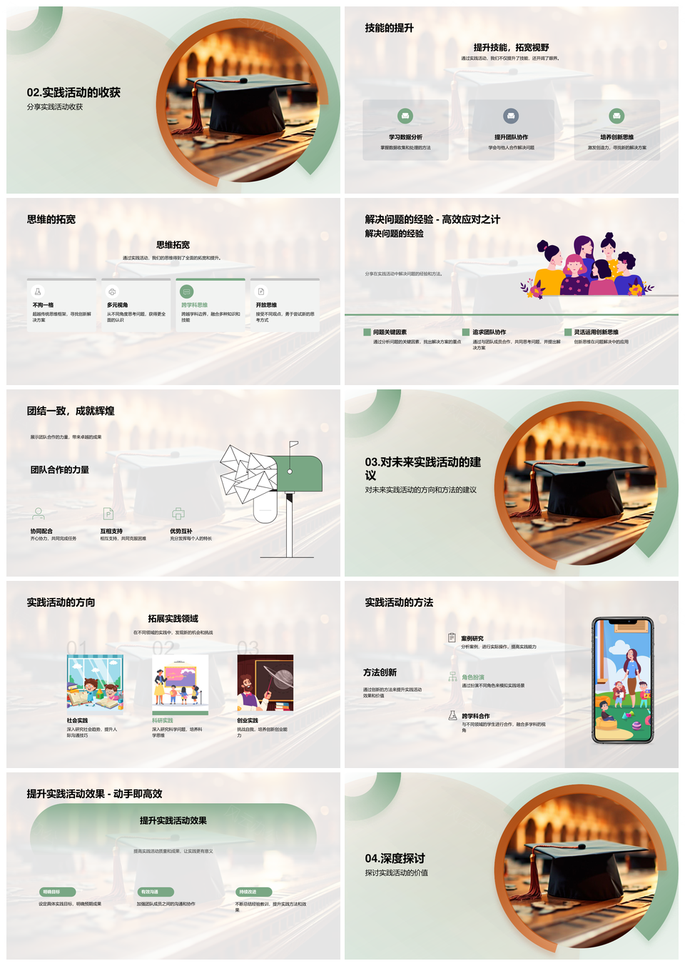 实践研讨提能拓思协作方向方法PPT模板