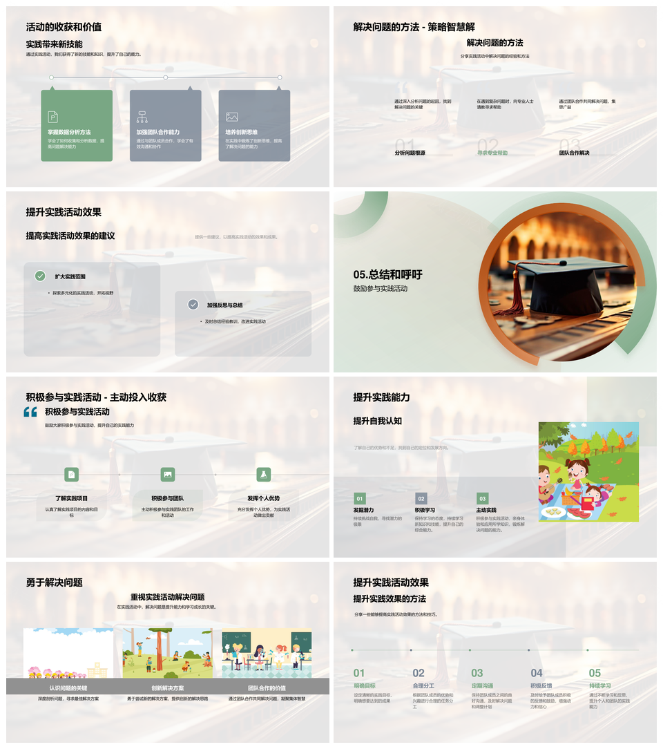 实践研讨提能拓思协作方向方法PPT模板