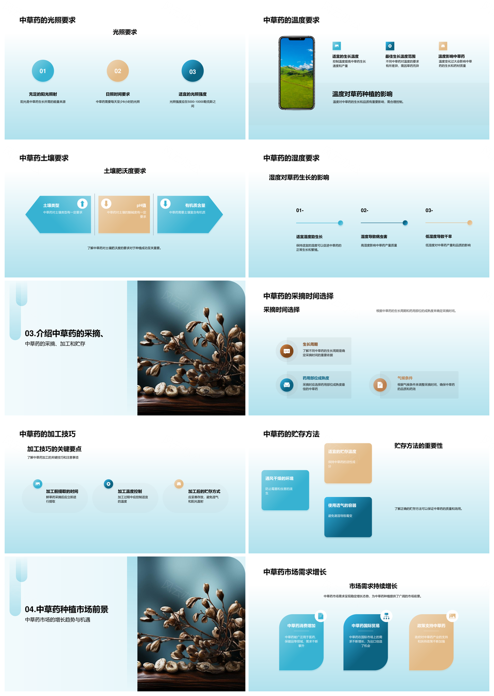 中草药种植技术研讨专家解析栽培前景PPT模板