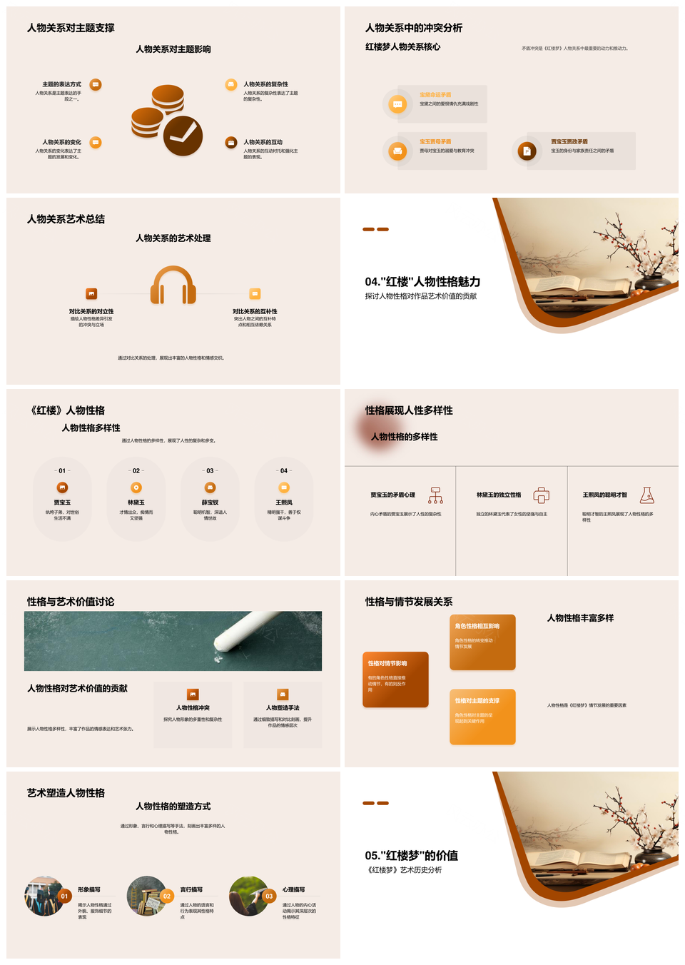 红楼梦象征诗境与人文哲思艺析PPT模板