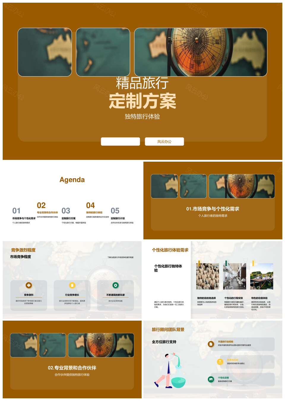 精品旅行定制独特体验专业顾问团队助力PPT模板