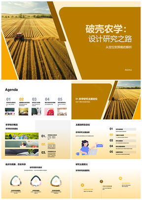 破壳农学设计研究定位策略与发展趋势PPT模板