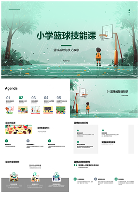 小学篮球技能课篮球发源发展课件