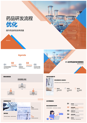 化学药研发流程优化关键环节质效提升PPT模板