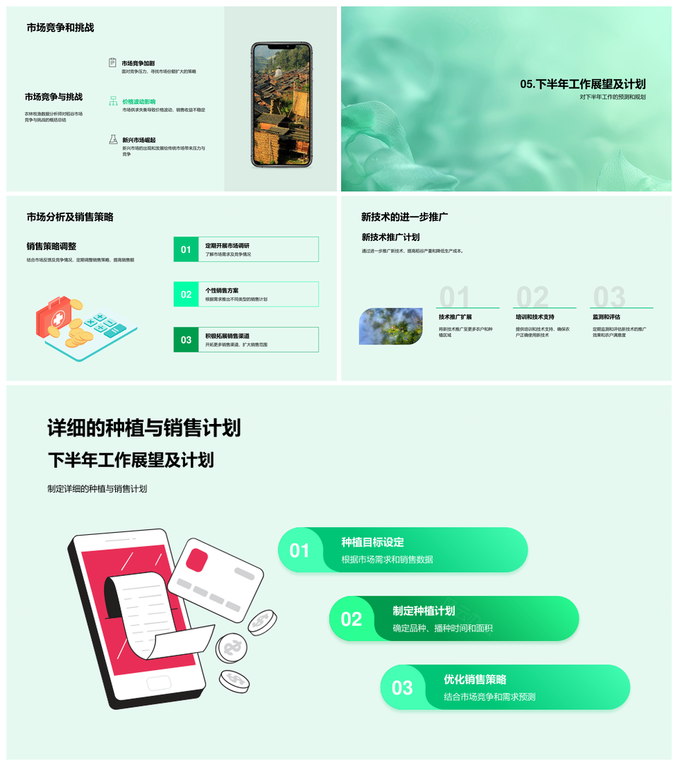 稻谷种植年报分析策略优化全球国内市场新技术产量成本PPT模板