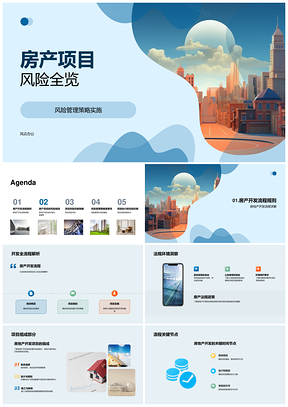房地产开发法规政策多维风险管理策略PPT模板