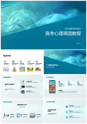 2025高考心理调适减压状态优化训练技巧PPT模板
