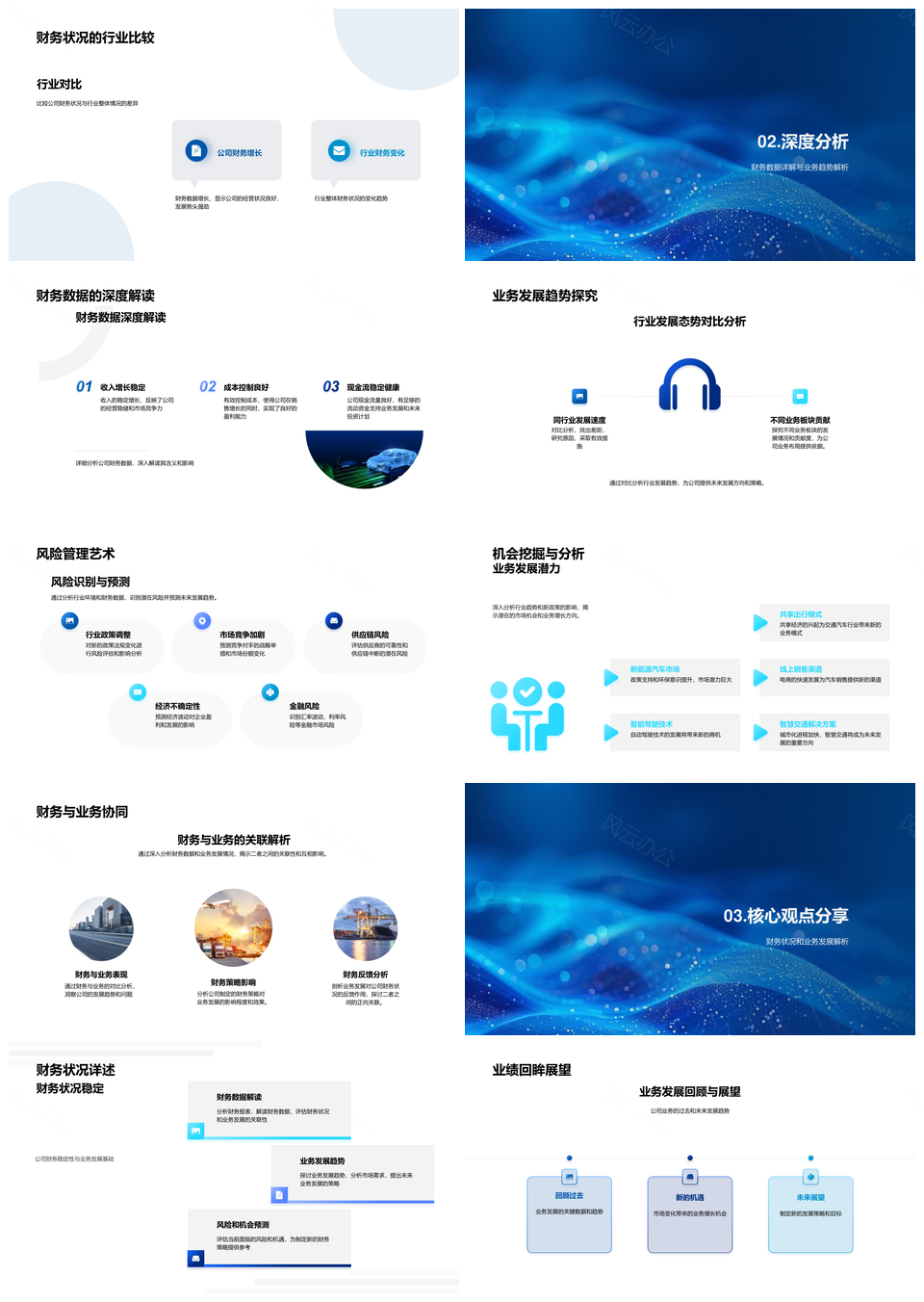 2025汽车业财务年报行业趋势政策业务风险机遇策略PPT模板