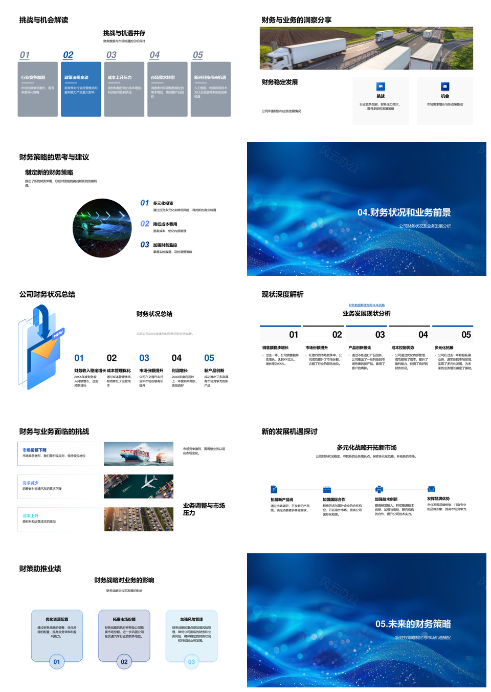 2025汽车业财务年报行业趋势政策业务风险机遇策略PPT模板