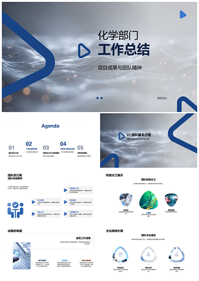 化学部门团队职能项目成果技能文化总结PPT模板