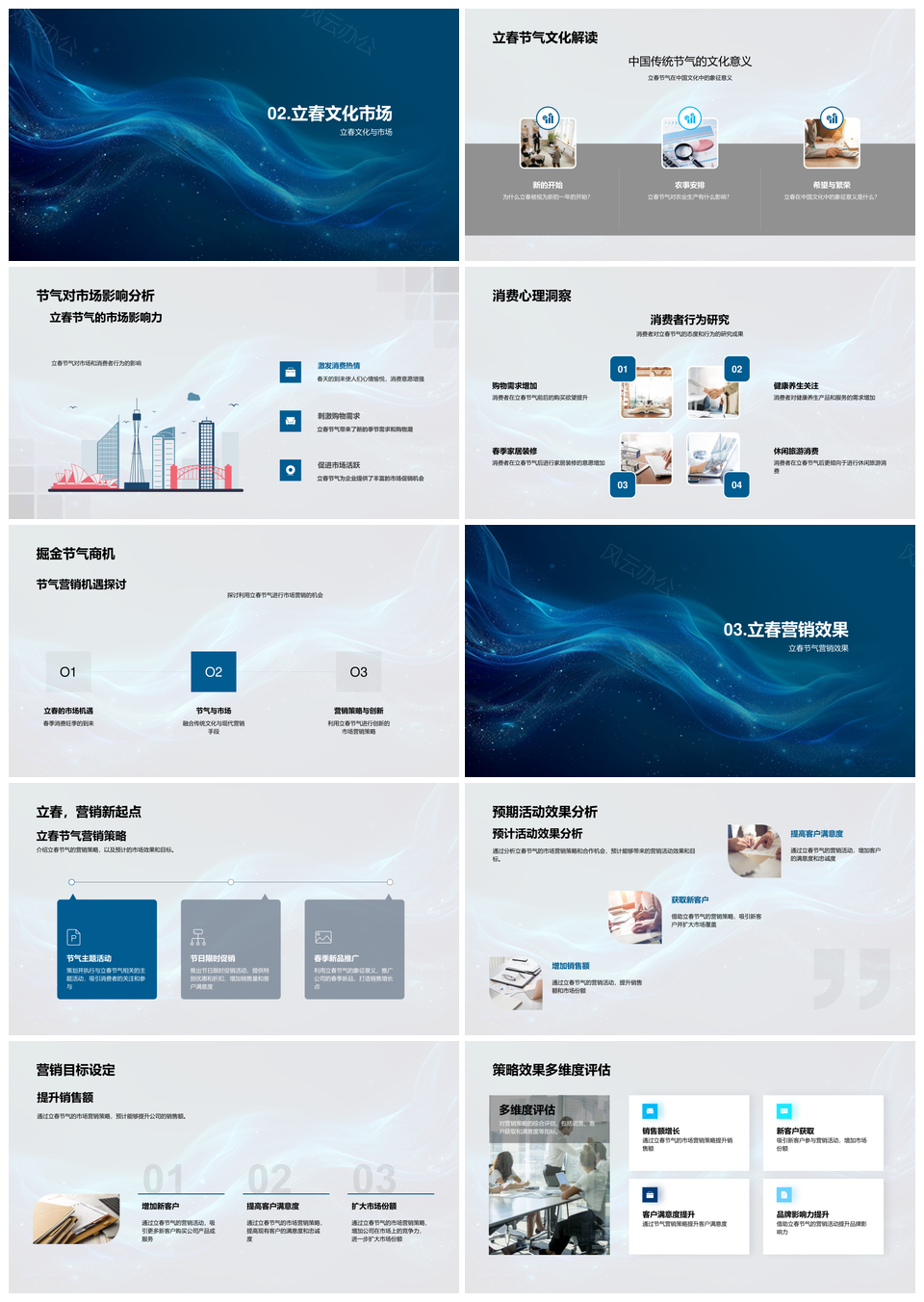 立春营销策略案例合作品牌增长消费洞察PPT模板