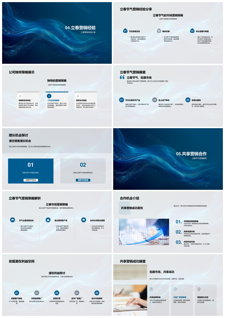 立春营销策略案例合作品牌增长消费洞察PPT模板