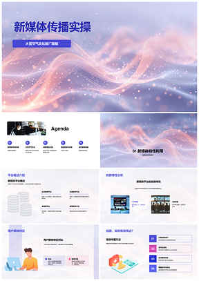 新媒体传播策划实操PPT模板