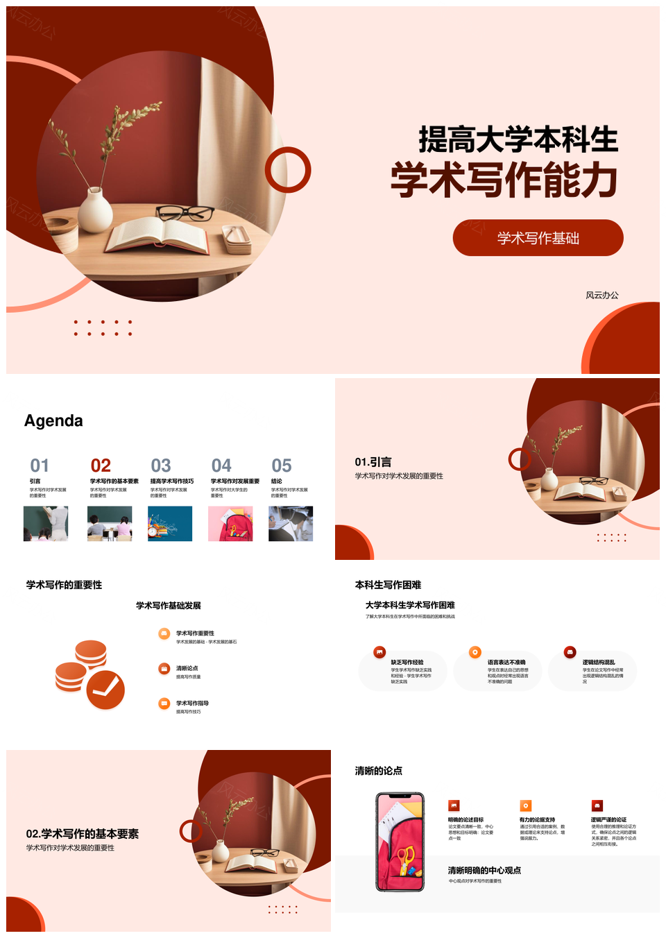 本科生学术写作能力提升与论证逻辑技巧PPT模板