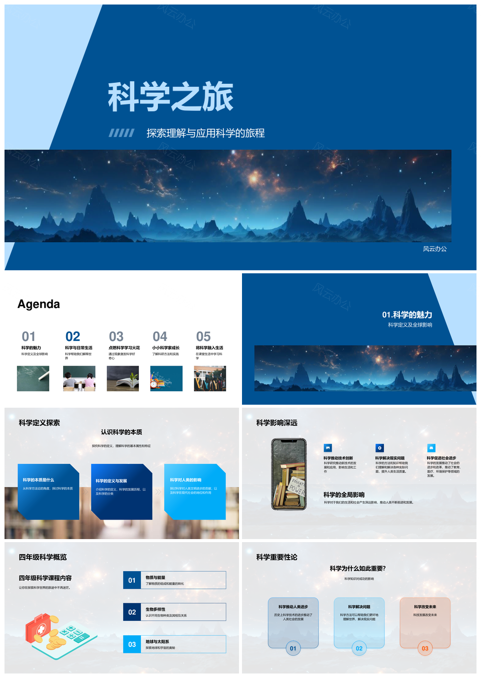 四年级科学实验观察自然探秘之旅PPT模板