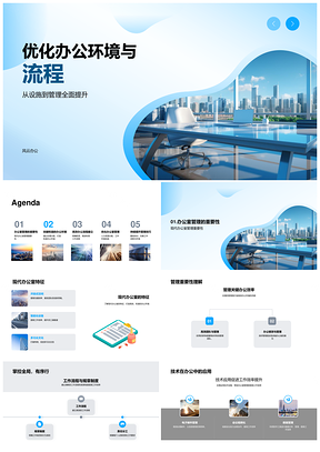 优化办公环境流程提升高效管理效能PPT模板
