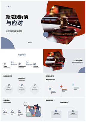 法律行业新法规应对与业务调整优化PPT模板