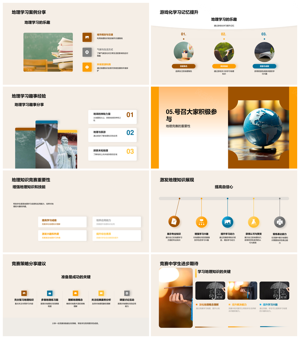 地理知识竞赛要点规则积分全攻略PPT模板