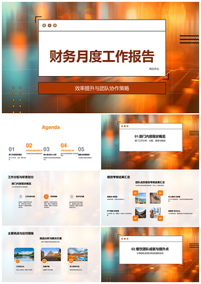 2025餐饮财务月度效率团队协作绩效考核员工满意度跨部门报告PPT模板