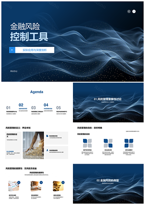 2025金融风险控制工具市场信用操作风险压力测试限额PPT模板
