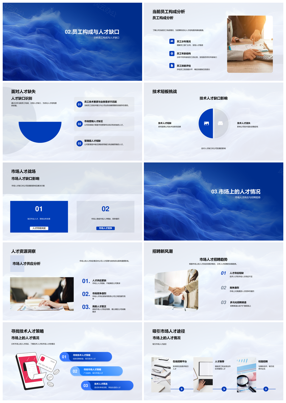 技术市场人才精准招聘与结构优化策略PPT模板