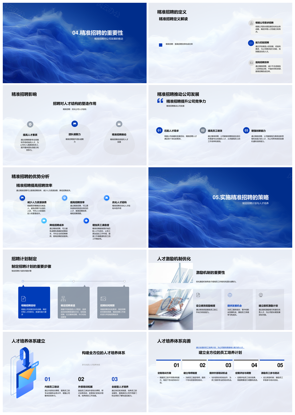 技术市场人才精准招聘与结构优化策略PPT模板