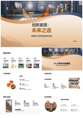 创新家居新产品研发与融资商业计划书PPT模板