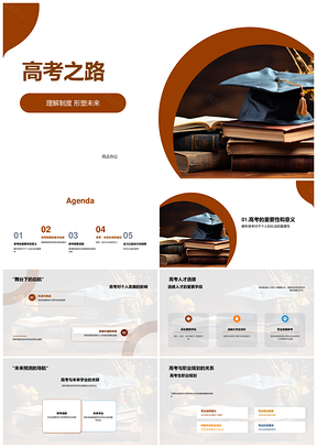 高考制度录取流程学习职业规划心理准备PPT模板