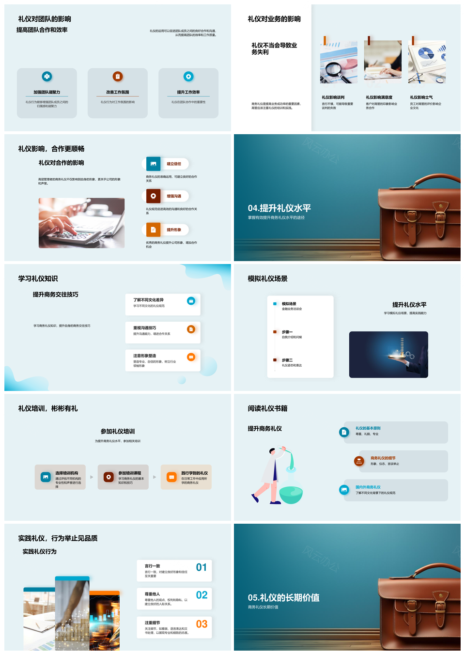 商务礼仪管理艺术形象提升策略培训PPT模板