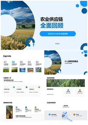 农业供应链优化策略与科技设备应用趋势PPT模板
