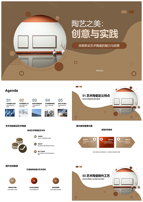 陶瓷设计师入职培训与陈设艺术制造PPT模板