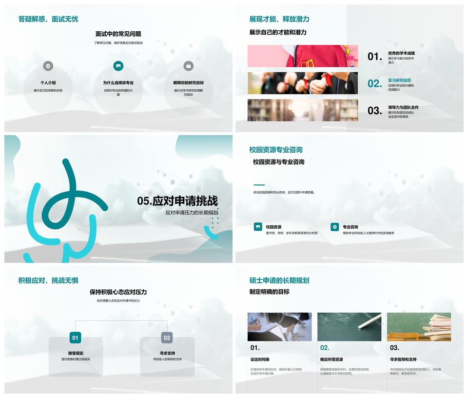 硕士之路名校申请策略材料面试准备PPT模板